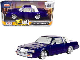 1987 Buick Regal Candy Blue Metallic with Rear Section of Roof White and Whit... - £32.83 GBP