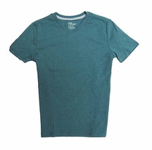 Medium (12-14) Epic Big Boys V-Neck Short Sleeve T Shirt Solid Heather Green - £3.92 GBP