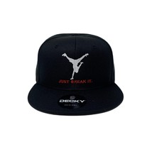 Breakdance Snapback Hat All Black - £19.98 GBP