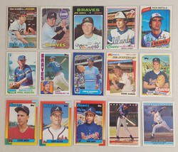 Atlanta Braves Lot of 15 MLB Baseball 1960&#39;s,70&#39;s,80&#39;s,90&#39;s Phil Niekro - £11.09 GBP