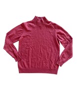 SUTTON STUDIO Womens 100% Cashmere Red Mock Turtleneck Sweater Size M - $326.61 MXN