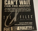 The X-Files Special Tv Guide Print Ad Martin Landau Sting David Duchovny... - $5.93