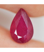 Red Ruby Gemstone Red Pear Loose Certified Natural Precious Treated 2.96... - £296.27 GBP