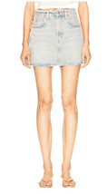 Light Acid Wash 90’s Vintage Style Basic Denim Jean Mini Skirt Size 6 / Small - £10.25 GBP