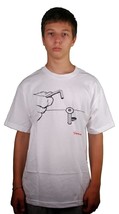 Diamond Supply Co Pernos Heather Gris o Blanco Manga Corta Camiseta Algodón - £14.23 GBP