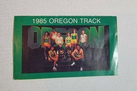 Vintage 1980s Oregon Ducks Mini Pocket Schedule 1985 Track and Field  - $11.16