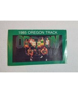 Vintage 1980s Oregon Ducks Mini Pocket Schedule 1985 Track and Field  - £8.77 GBP