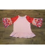 Baby Doll Bell Sleeve Top Pioneer Woman Ladies Size Medium - $444.38 MXN