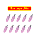 No Crease Hair Clips 10pcs Set, Basic Hairpins For Women &amp; Girls, Purple... - $5.99