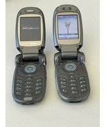 x2 LG VX8300 Verizon Wireless Gray Flip Cell Phone - Powers ON AS IS W C... - £17.50 GBP