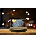LED Base included | Kiwi 3D Engraved Crystal Unique and Elegant Decor Gift - $489.84 MXN+