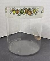 Vintage Made In USA Pyrex Spice of Life Canister See N Store Large Apple... - $18.00