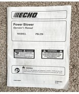 Operator’s Manual Echo Power Blower Model PB-250 English Spanish - $11.03 CAD