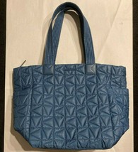 Michael Kors Winnie Quilted Nylon Blue Large Tote 35T1TW4T3C $398 Chambray FS - £94.95 GBP