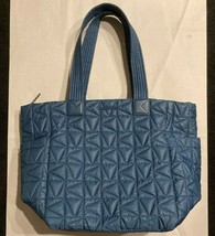 Michael Kors Winnie Quilted Nylon Blue Large Tote 35T1TW4T3C $398 Chambray FS Y - £88.64 GBP