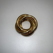 Napier Open Knot Gold Tone Vintage Brooch - £15.68 GBP