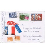 Stamps Art Hungary Envelope Budapest Currency Activists - $3.95