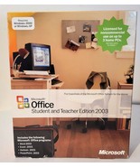 Microsoft Office Student and Teacher Edition 2003 Word Excel w/ Key, Gen... - £14.78 GBP