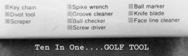 Golf Divot Repair Tool (Ten-In-One professional golf tool)  - LOT 204002 image 5
