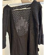 Free People black embrordered dress sz S/P - $21.78