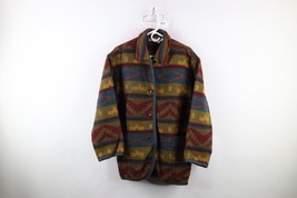 Vintage 90s Streetwear Womens 8 Wool Blend Rainbow Southwestern Blazer J... - £68.65 GBP