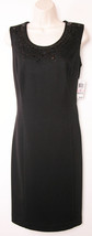Charter Club Womens Sheath Dress size 10 Lined Black Cocktail Macys New $99 - £27.01 GBP