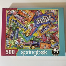 Springbok Sweet Tooth Candy 500 Piece Jigsaw Puzzle 18&quot; x 23.5&quot; - $12.99