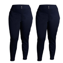 2 Womens Plus Skinny MidRise Jeggings Dark Wash Blue Denim Size 5X 32W-34W NEW - £13.01 GBP