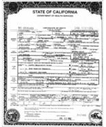 Sammy Davis Jr. Death Certificate Reproduction - $5.95