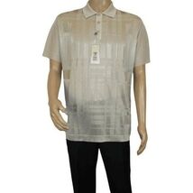 Mens Polo Shirt Slinky Sheer Short Sleeves Soft Touch Stacy Adams 57006 Taupe image 2