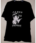 James Harman Band Concert T Shirt Vintage 1995 Black &amp; White Single Stit... - £129.47 GBP