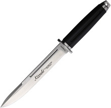 Tokisu Kiuaki Fixed Knife 7.5&quot; 7Cr17MoV Steel Blade Black Rubber Handle ... - £47.07 GBP