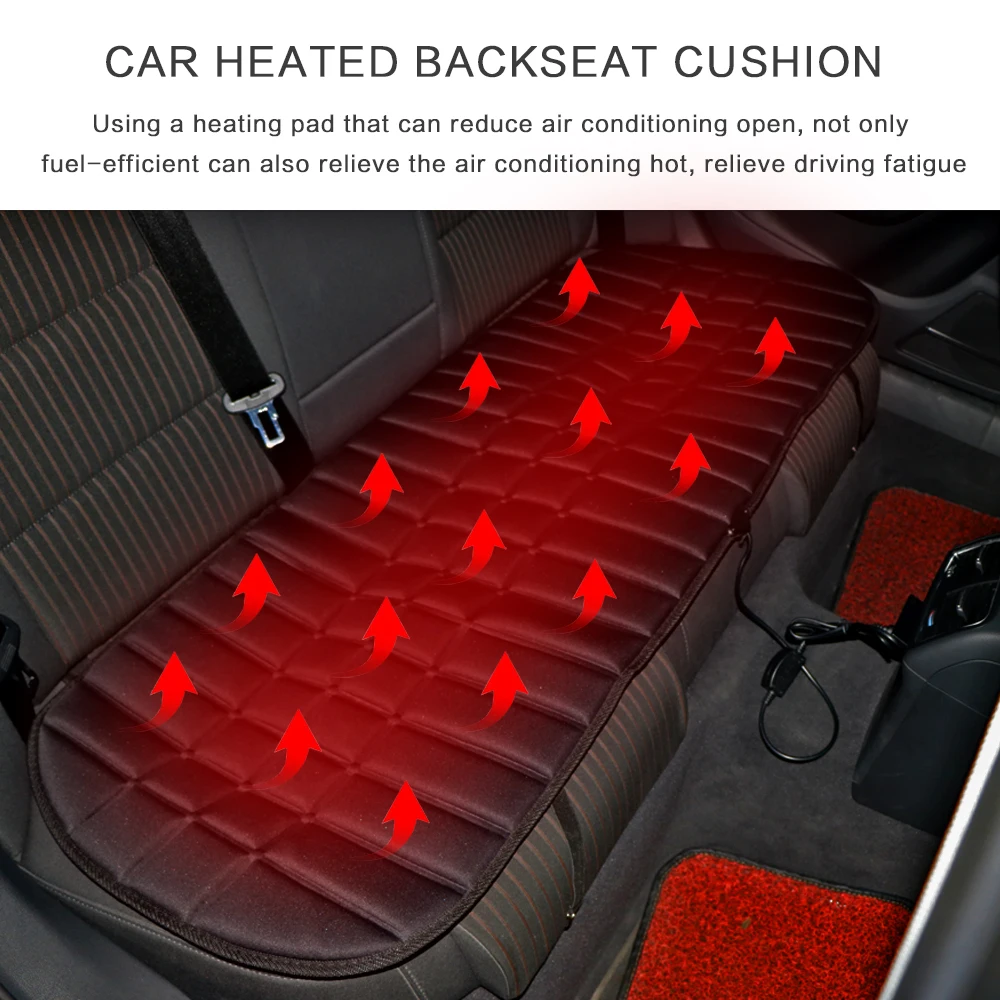 12V Car Rear Back Heated Cushions Car Heating Rear Seat Cushions Automot... - £28.55 GBP