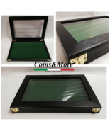 Box Display Case for Memorabilia Display Poker Display Counter Wood - $49.84