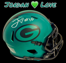 JORDAN LOVE AUTOGRAPHED SIGNED GREEN BAY PACKERS RAVE MINI HELMET w/AP/COA - $188.09