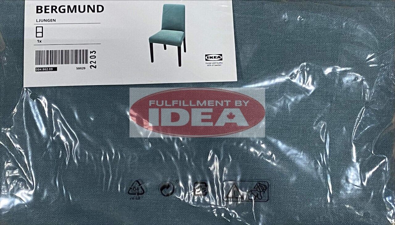 Brand New IKEA BERGMUND Chair COVER ONLY, Ljungen Light Green 004.862.09 - $37.61