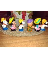 1966 Peanuts Farmer Snoopy &amp; Peanut Gang Fisher Price Set Of 6 United Sy... - €10,53 EUR