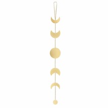 Moon Phase Wall Hanging Metal Boho Home Decor Vertical Chic Moon Garland Christm - £15.97 GBP