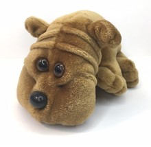 Kennel Kuddlees Small Plush Brown Tan Bull Dog Puppy Toy  Vintage 1980s - £10.27 GBP