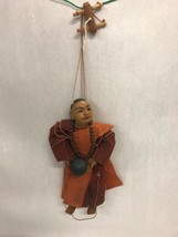 Marionette Puppet Oriental Asian  Shadow 12 inch tall Vintage Wooden - £77.85 GBP