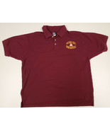 Arizona State University ASU Sun Devils Baseball Maroon Polo Shirt Size L - £10.17 GBP