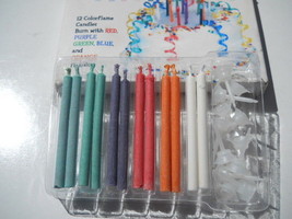 Colorflame Birthday Candles Burns Colorful Flames Birthday Celebration P... - £3.88 GBP