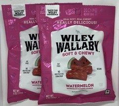 2 Bags Watermelon Licorice Wiley Wallaby Classic Licorice - $14.25
