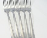 Pfaltzgraff Miranda Sand Dinner Forks 8 1/4&quot; Frosted Beaded Stainless Lo... - $35.27