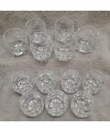 SET OF 13 Shot Glasses - Heavy Base Clear Glass Set - Tequila Whiskey Pa... - £15.17 GBP