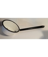 Vtg. Enamelware Dipper/Ladle White with Black Trim - $24.53 CAD