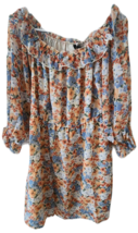 Micas Floral Off The Shoulder Mini Dress L - £15.73 GBP