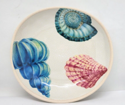 Sigrid Olsen Melamine SEASHELL Shallow Serving Bowl 10&quot; - £11.78 GBP