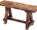 The Cappuccino Brown, Retro Etched Wooden Garden Patio Bench From Urban ... - $122.99