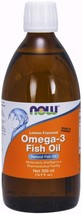 NOW Supplements, Omega-3 Fish Oil Liquid, Molecularly Distilled, Lemon F... - $50.99
